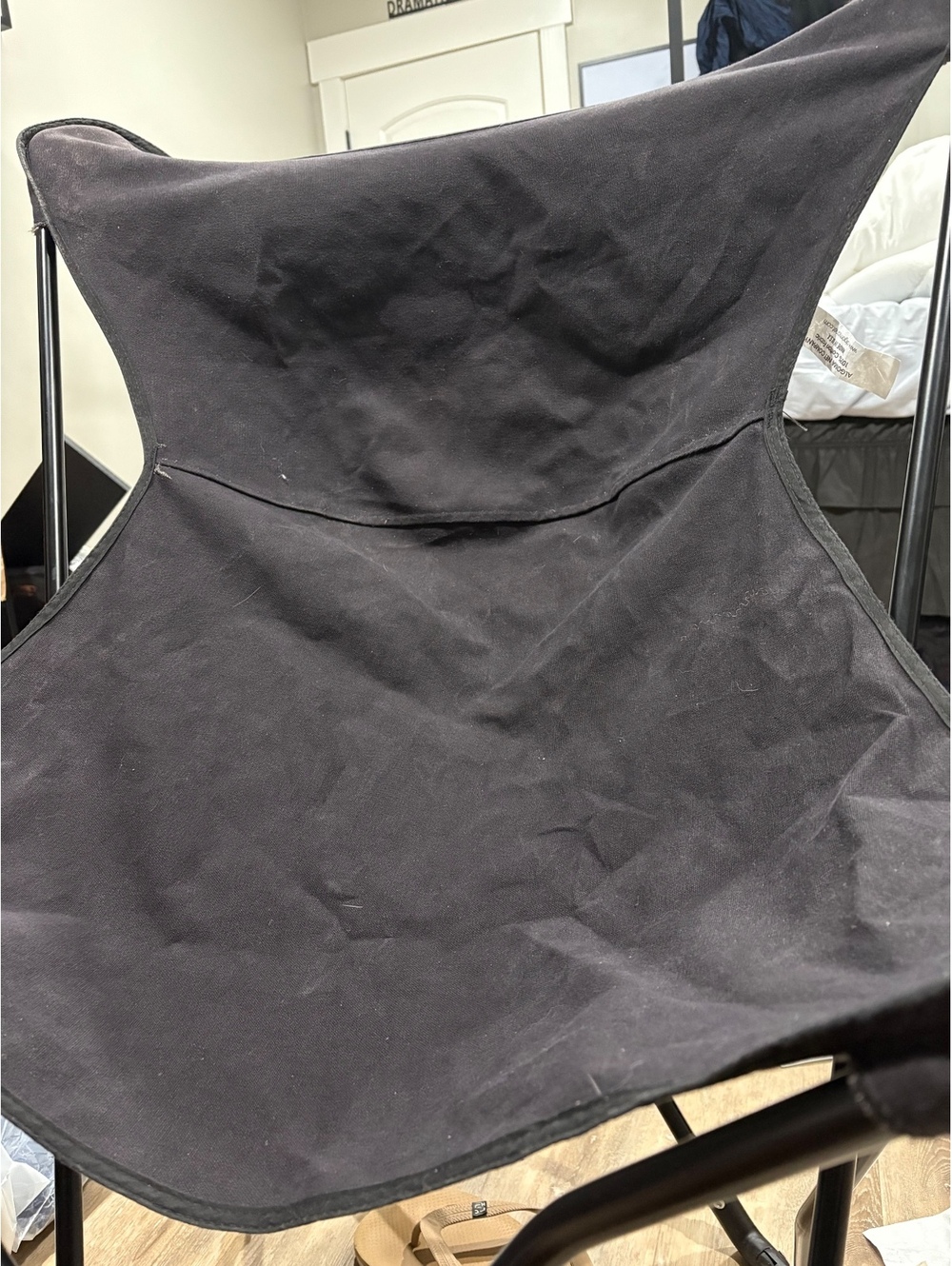 Black saucer chair
